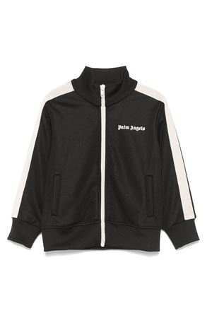 felpa con zip nera PALM ANGELS KIDS | PGBD002S26FAB001110